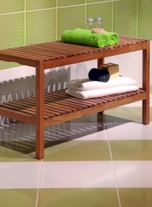 bathroom storage ideas bench