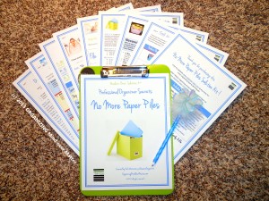      8 pg No More Paper Piles kit