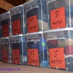 Organizing kids clutter - off season clothing
