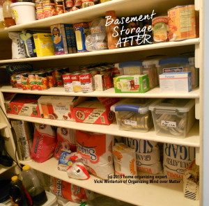 Basement Food Storage Room AFTER home organizing success happens 3