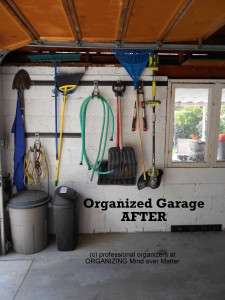 AFTER photo of organized home garage 2