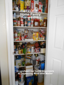 Pantry photo BEFORE home organizing success happens 1